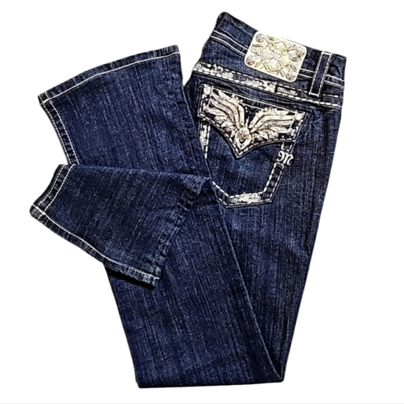💥Miss Me Mid-Rise Easy Boot Jeans.👢Women's Size: Waist 31x32 Inseam. - Picture 4 of 13